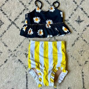High waisted baby girls Korti Jeane swimsuit